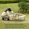 Gardenised Kids Picnic Table, White, Plastic, 21.3 in H Overall QI004602WT - alternate 5